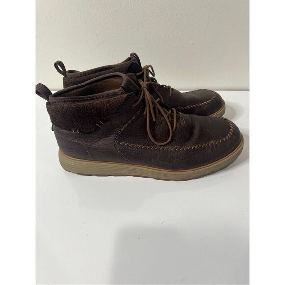Chaco Dixon Mid Mens sz 14 Brown Leather Ankle Boots Nearly New! - Picture 10 of 10